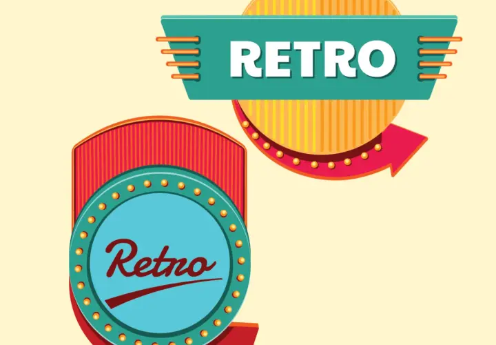 Najlepsze szablony retro znaków do kreatywnych projektów graficznych